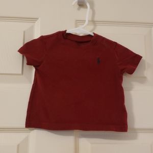 Ralph Lauren size 3 month deep red tshirt